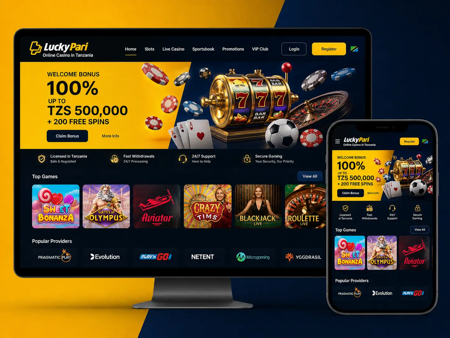 LuckyPari in Tanzania: Reliable Online Sportsbook and Casino
