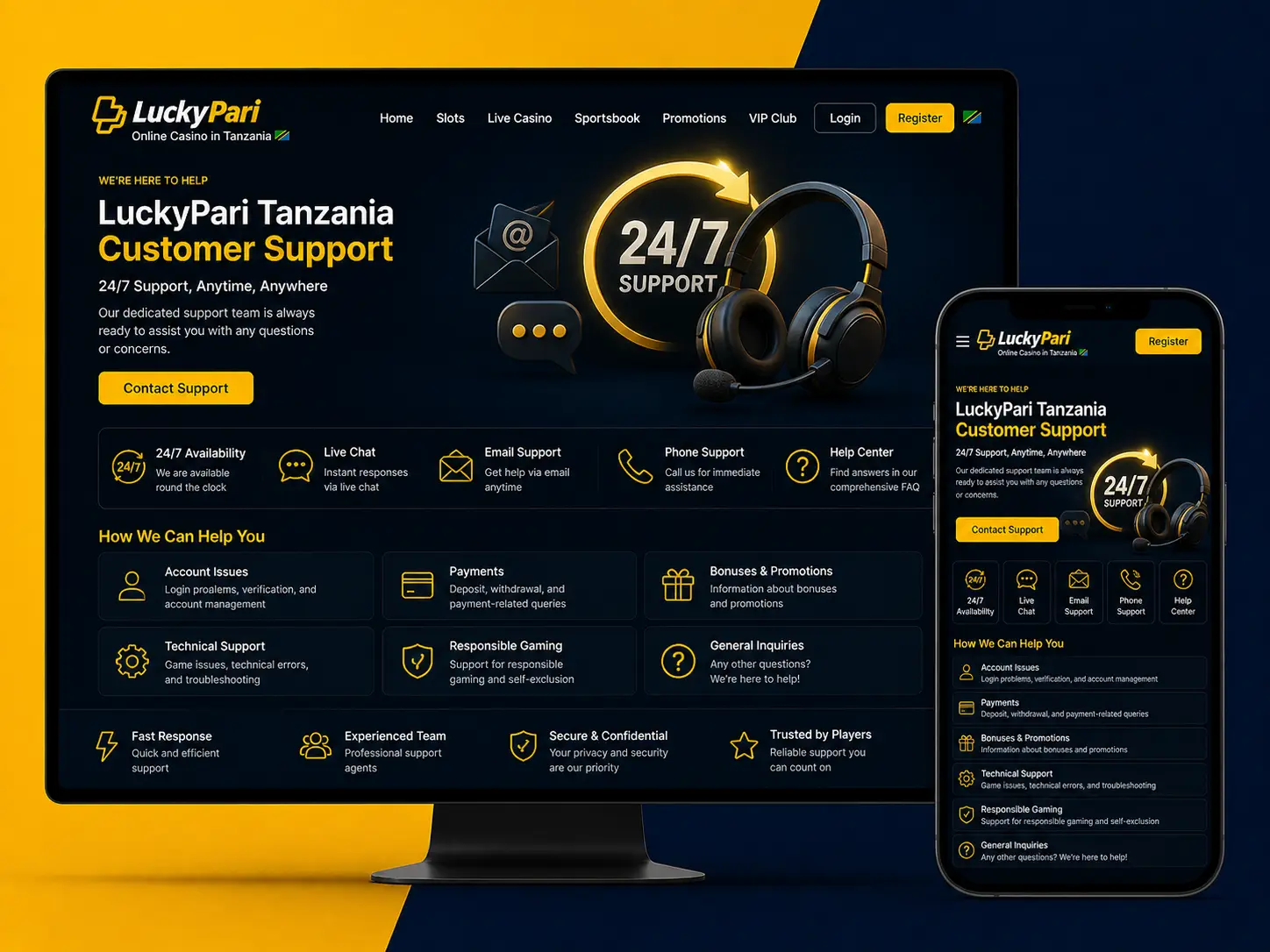 LuckyPari Tanzania Assistance and User Support