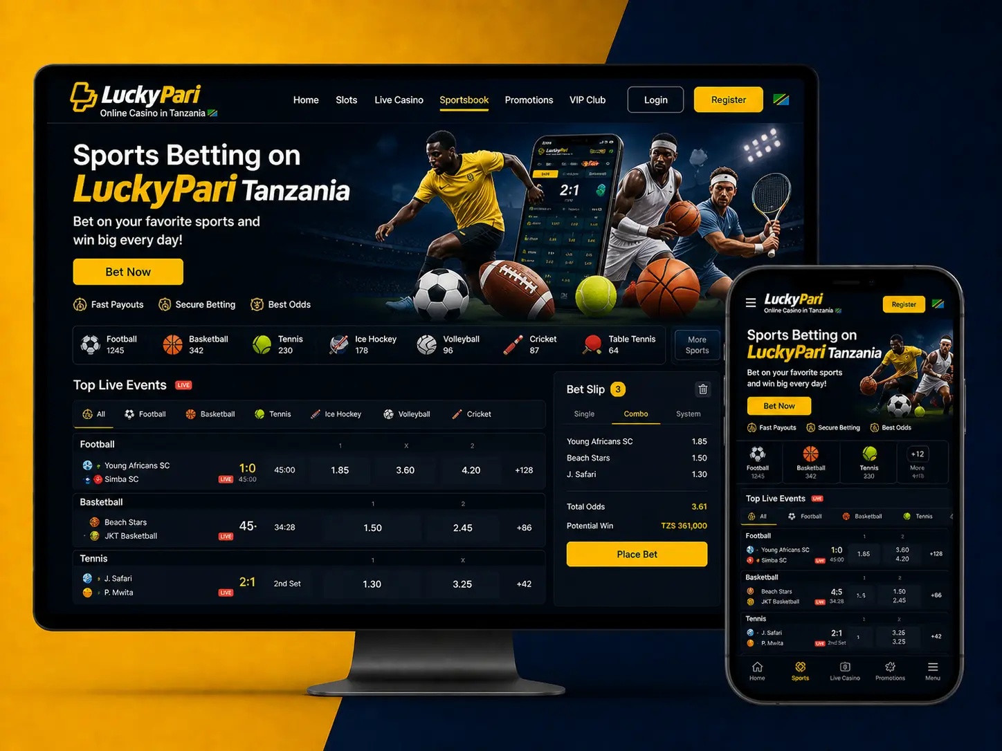 Betting on Sports with LuckyPari Tanzania